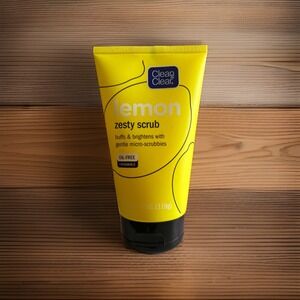 Clean & Clear Lemon Zesty Brightening Facial Scrub Vitamin C Lemon Extract 4.2oz